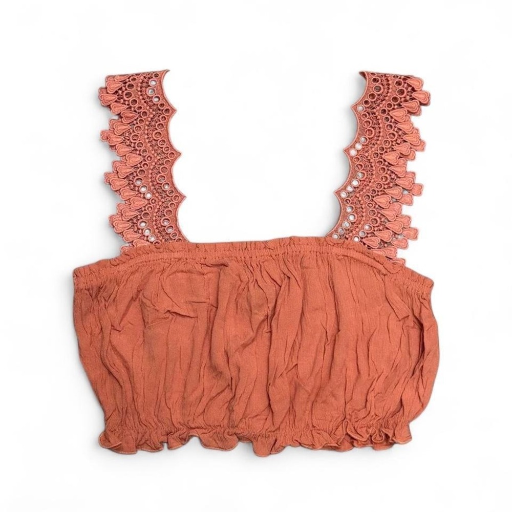Forever 21 terracotta-colored crop top - size large